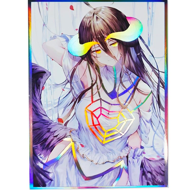 60-Card Holographic Standard Size Card Sleeves 66x92mm - PP, Acid-Free, Non-PVC, Top Loading