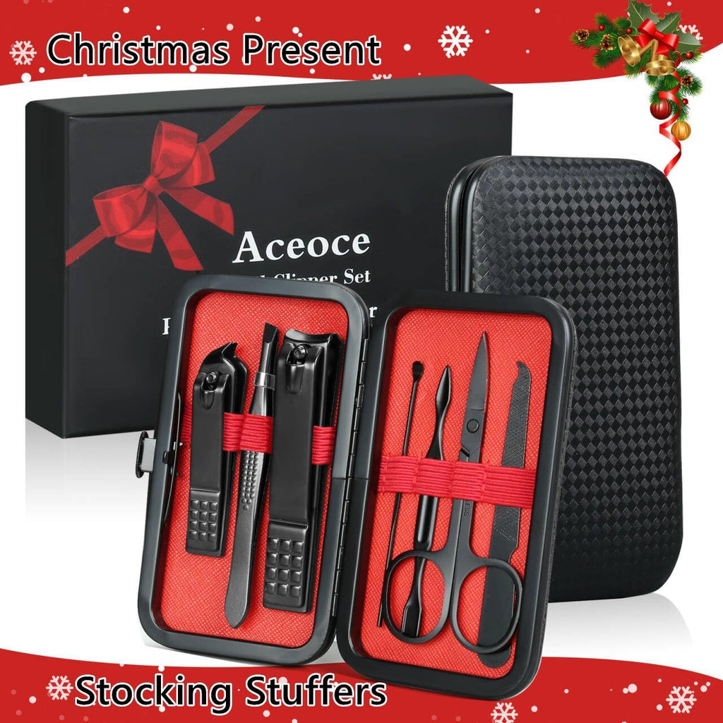 Skiennix Manicure Set - Professional Nail Clippers & Grooming Kit with Travel Case | Perfect Gift for Men & Women