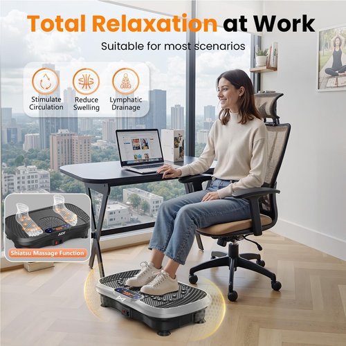 AXV Vibration Plate - Full Body Fitness Machine for Weight Loss | Home & Gym Use