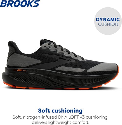 Brooks Men's Ghost 17 Running Shoes - Comfortable Neutral Cushioning | Lightweight & Breathable
