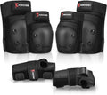 Forzueby Protective Gear Set - Adult & Kids Knee Pads, Elbow Pads, Wrist Guards | 6-in-1 for Skating & BMX