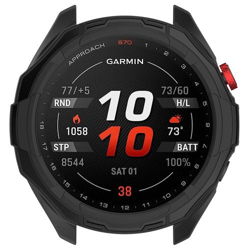 FitTurn [5 Pack] Case for Garmin Approach S70 Smart Watch 42mm - Replacement Rugged Protective Case [NO Screen Protector] TPU Bumper Case Protective Cover Frame