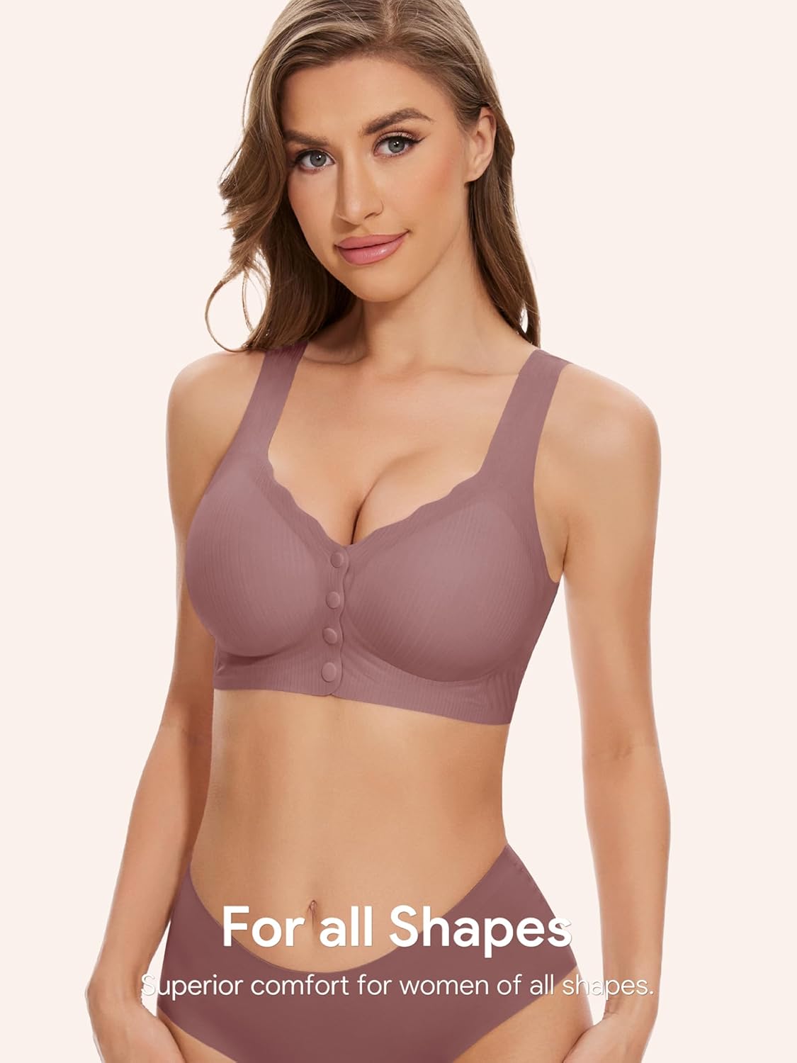 Skiennix Seamless Bras for Women - Front Closure Comfort Support Bralettes for Mastectomy Recovery | 1 or 3 Pcs
