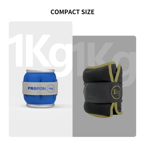 PROIRON Ankle Weights Wrist Leg Weights for Women Men 2 LBS in Pair Reflective Ankle Weight Set for Fitness Exercise Jogging Aerobics
