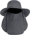 Skiennix Men's Sun Hat - Quick Dry UV Protection with Neck Flap | Wide Brim for Fishing & Hiking, UPF 50+