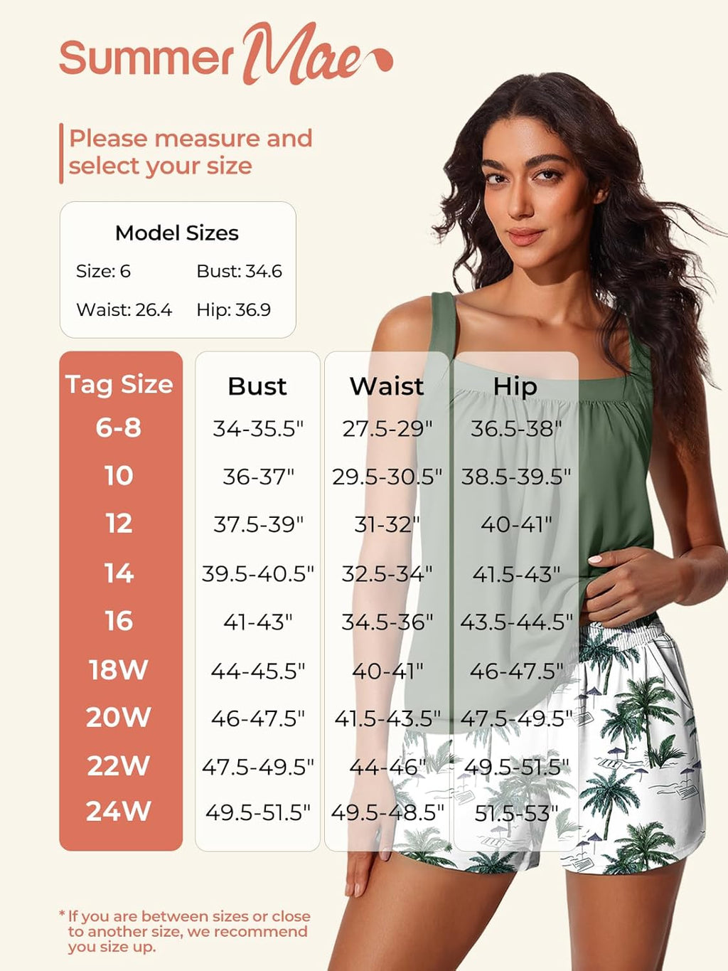 Summer Mae Blouson Womens Tankini Swimsuits 2026 Modest Tummy Control Bathing Suits Swim Shorts with Pockets for Beach