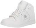 DC Women's Manteca 4 High Top Skate Shoe White/Silver 8