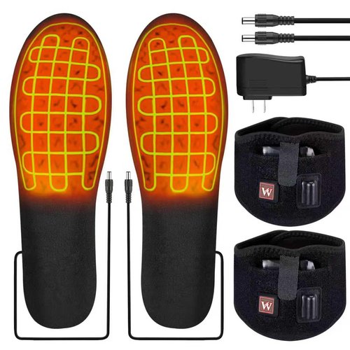 Heated Insoles with Removable 7.4V Battery Packs | Up to 12 Hours of Warmth | ETL-Certified Charger | Adjustable Temperature Foot Warmers for Men & Women