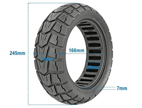 BUSTALOZZII 10 Inch 10x2.75 Solid Tire 85/65-6.5 Compatible with Speedway 5 Dualtron 3 Electric Scooter Non-Pneumatic Tyre Compatible with Kugoo G-Booster G2 Pro.