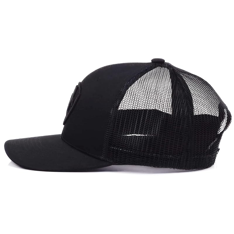 Ariat Men's Shield Logo Cap - Adjustable Snapback, Black + One Size