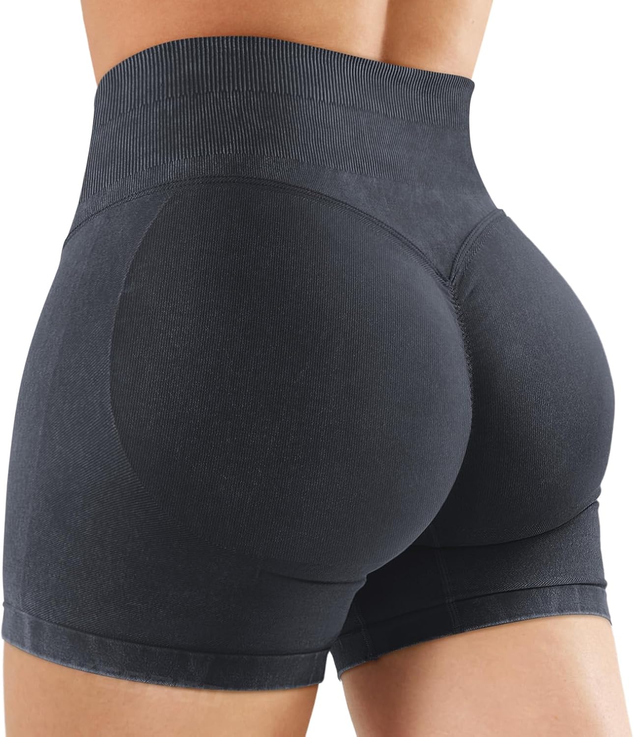 YEOREO Women's Gym Shorts - 4.5" Butt Lifting Seamless Biker Shorts for Ultimate Comfort