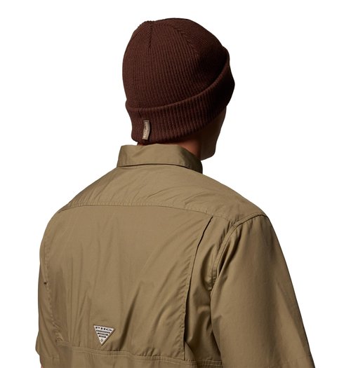 Columbia Unisex PHG Patch Beanie, Tobacco/Game Flag, One Size