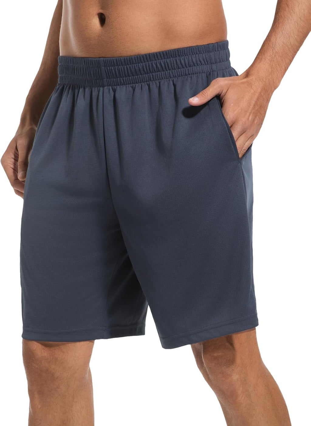 OYGSieg Men's Mesh Athletic Basketball Shorts - Quick Dry Gym Shorts with Pockets | 6 Pack Set