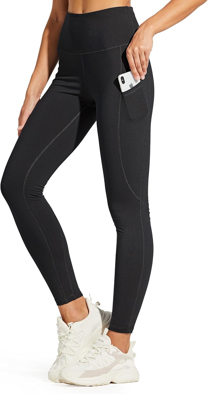 ZUTY Fleece-Lined Winter Leggings - Water-Resistant, Thermal Insulated, High-Waisted with Pockets | Plus Size