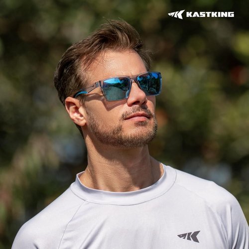 KastKing Beartrap Polarized Fishing Sunglasses - PuriVex Lens Coating | Stylish Wayfarer Design for Men & Women