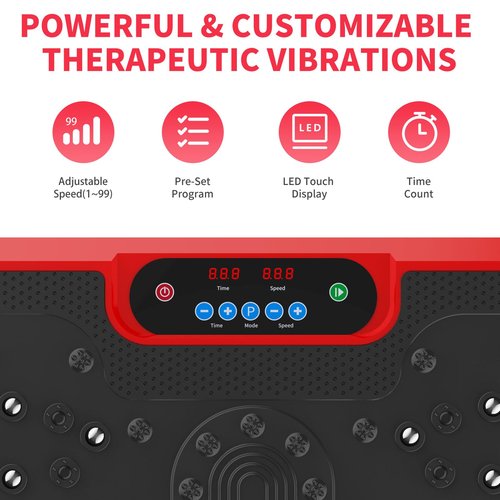 Nixlift Vibration Plate Exercise Machine – Full Body Vibration Platform for Weight Loss, Lymphatic Drainage & Muscle Toning – Home Fitness Equipment with Remote