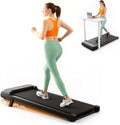 Skiennix Walking Pad Treadmill - Under Desk Design with Incline, 250 lbs Capacity, Remote Control, LED Display