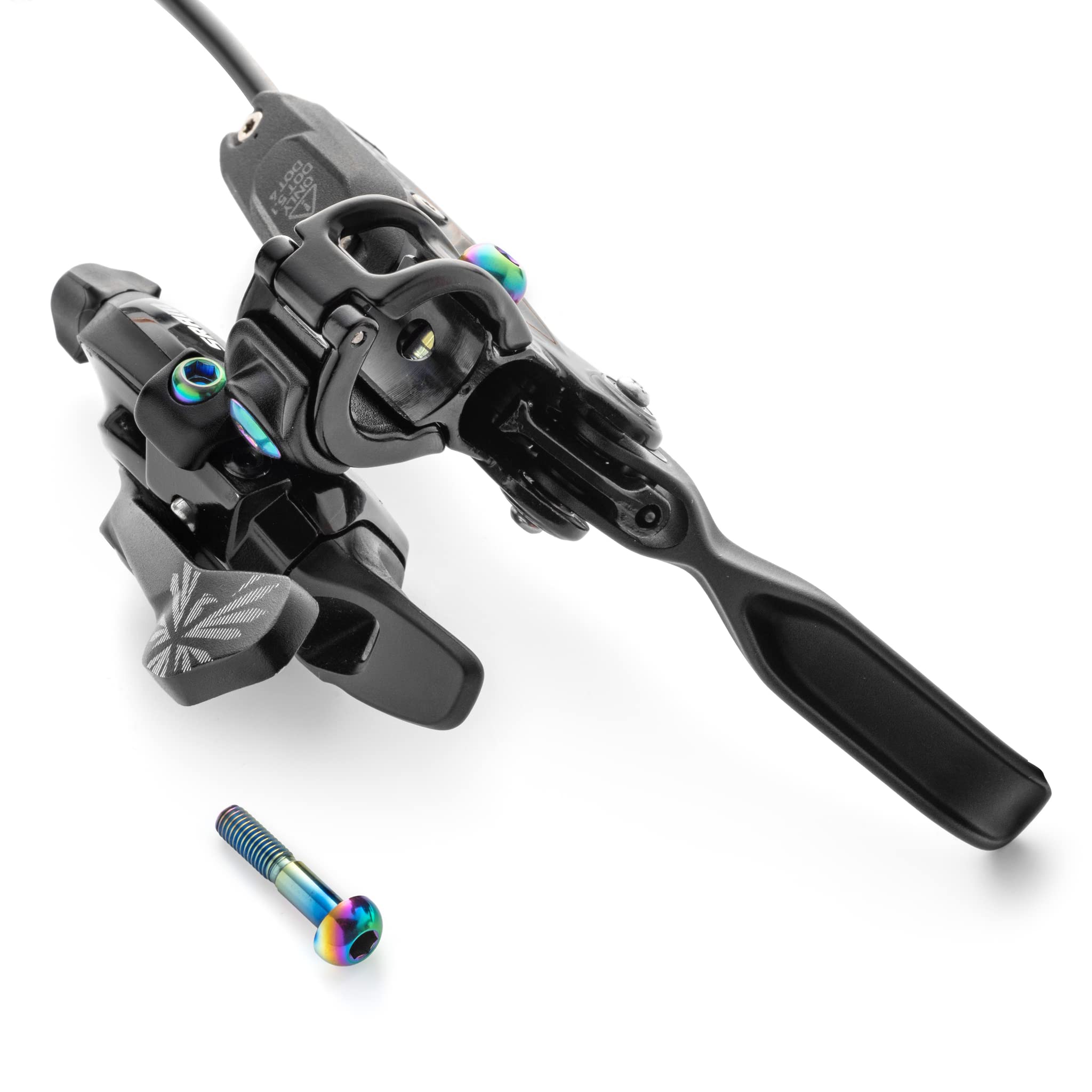 Terske Oil Slick Titanium Brake & Shift Lever Mountain Bike Bolt Kit fits SRAM Matchmaker