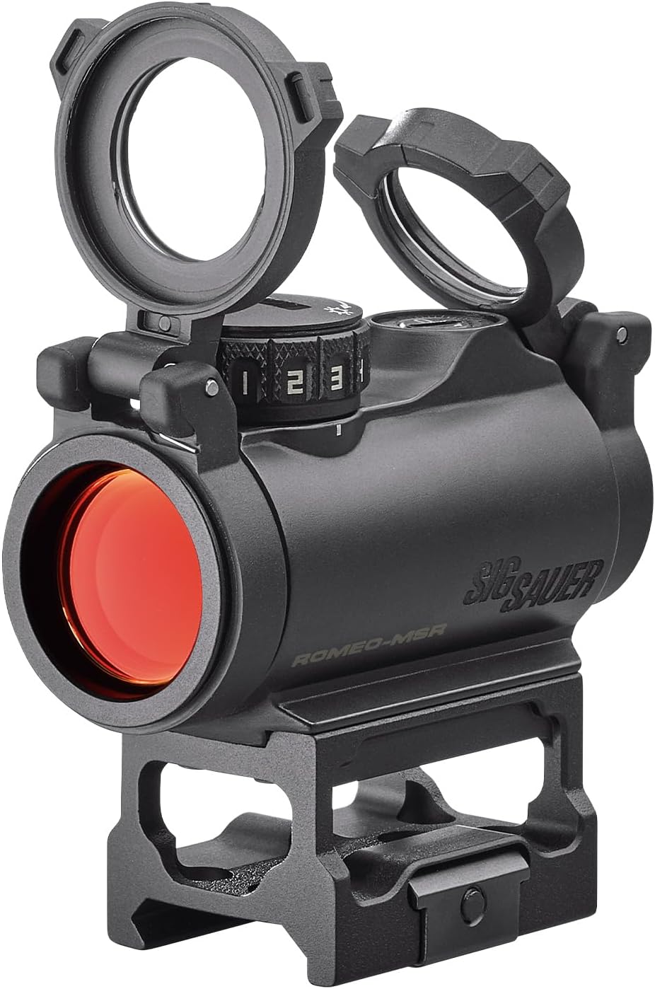 Sig Sauer Romeo-MSR Red Dot Sight - 1x20mm 2 MOA | Durable, Waterproof & Ultra-Compact with Flip-Back Lens Covers