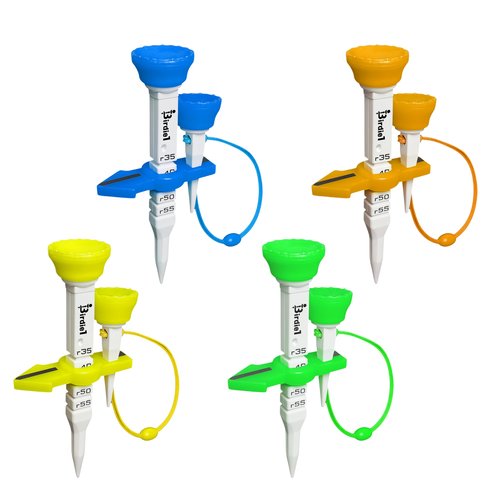 KPRODUCT4U Birdie1 Smart Golf Tees (Long Tees+Short Tees) 4P (Yellow+Green+Blue+Orange), Gift Set