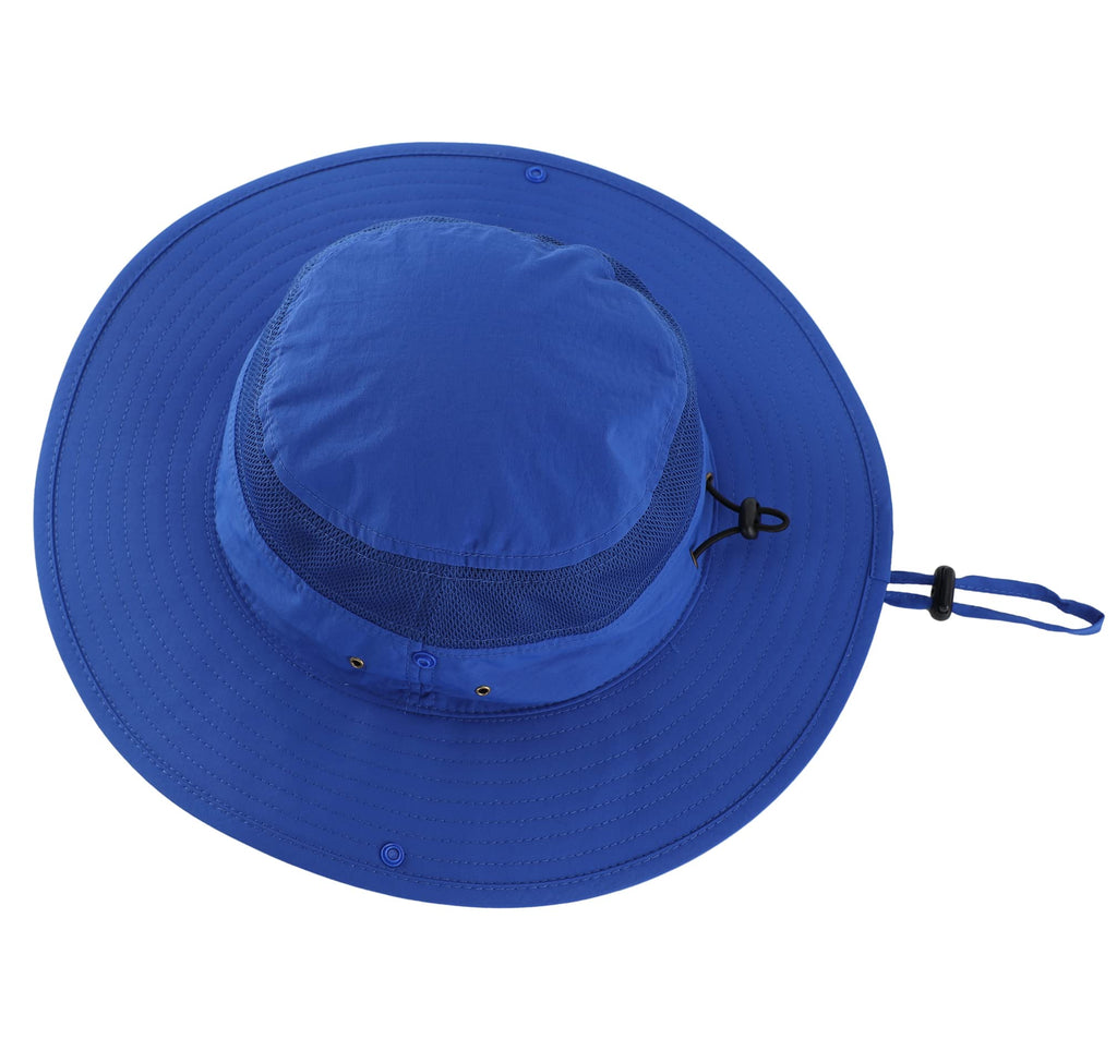 Connectyle Wide Brim Bucket Hat for Men Women UV Sun Protection Hat for Fishing Hiking Gardening Summer Beach Hats Royal Blue