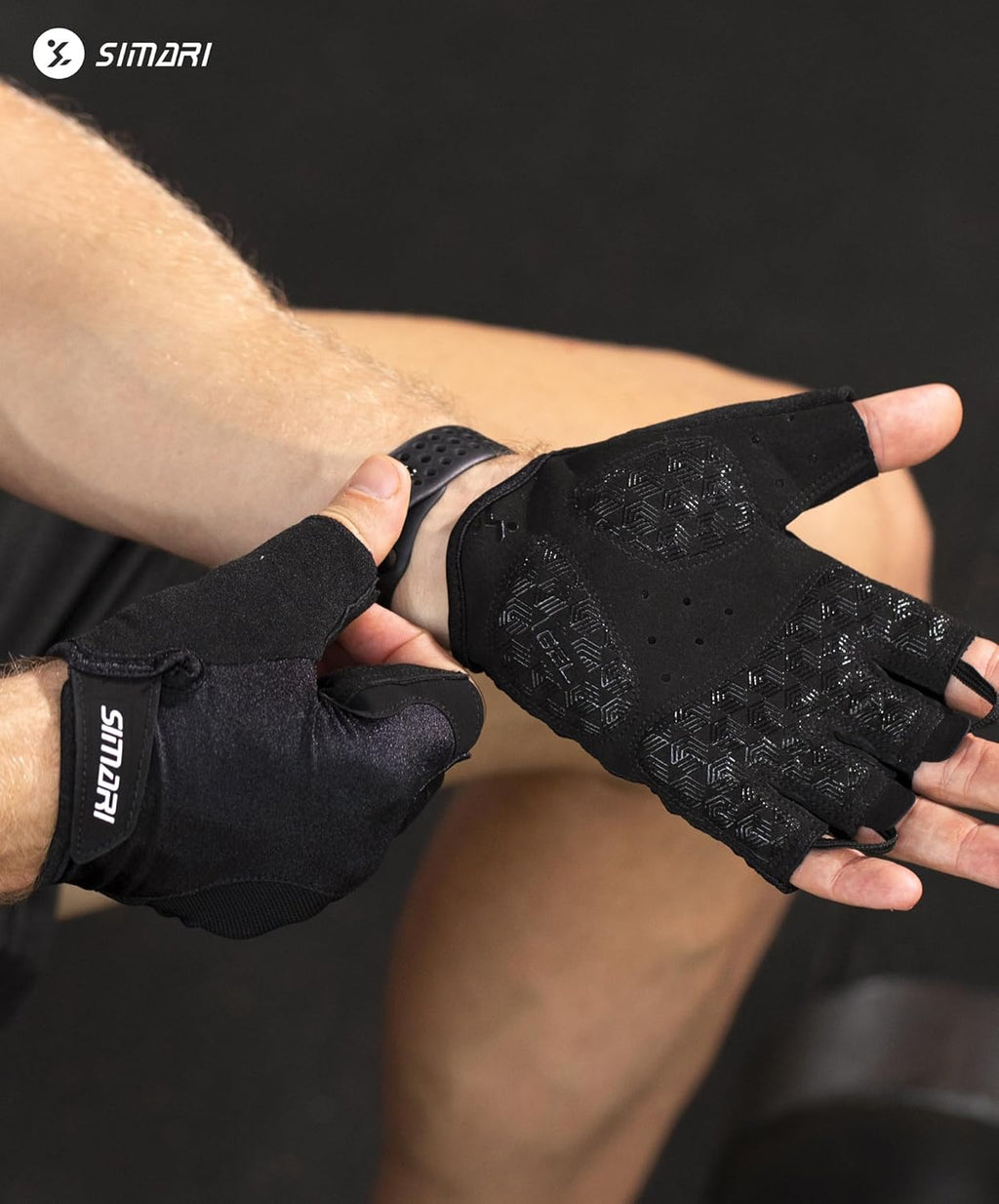 SIMARI Cycling Gloves - Breathable Gel Pads for Men & Women | Comfortable Grip for Gym, Biking & Weight Lifting - Sizes XS to XL