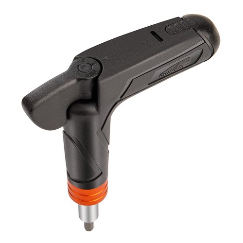 Super B Adjustable T Torque Wrench - 4, 5, 6 NM Includes 3, 4, 5, 6mm Hex and T 25 Tool Bits -1/4 Inch Hex Driver Torque Wrench- Bicycle Maintenance Tool for Road & Mountain Bikes (TB-TW51)