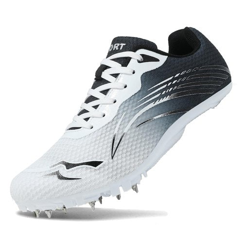 cungel New Upgrade Track and Field Shoes for Men Women Girls Boys 8 Spikes Sneakers Outdoor Professional Running Nail Spikes Shoes Sprint Racing Running Jumping Shoes Boys Grils