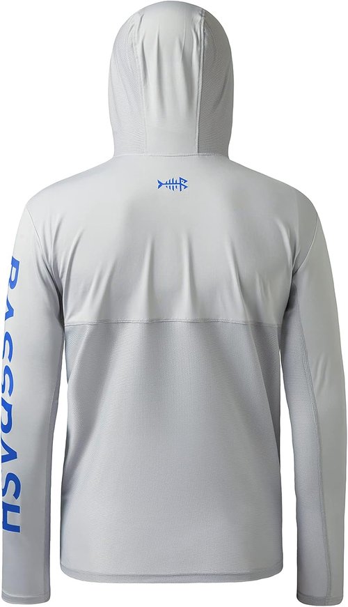 BASSDASH Men's UV Sun Protection Fishing Hoodie - UPF 50+ Long Sleeve Performance Shirt