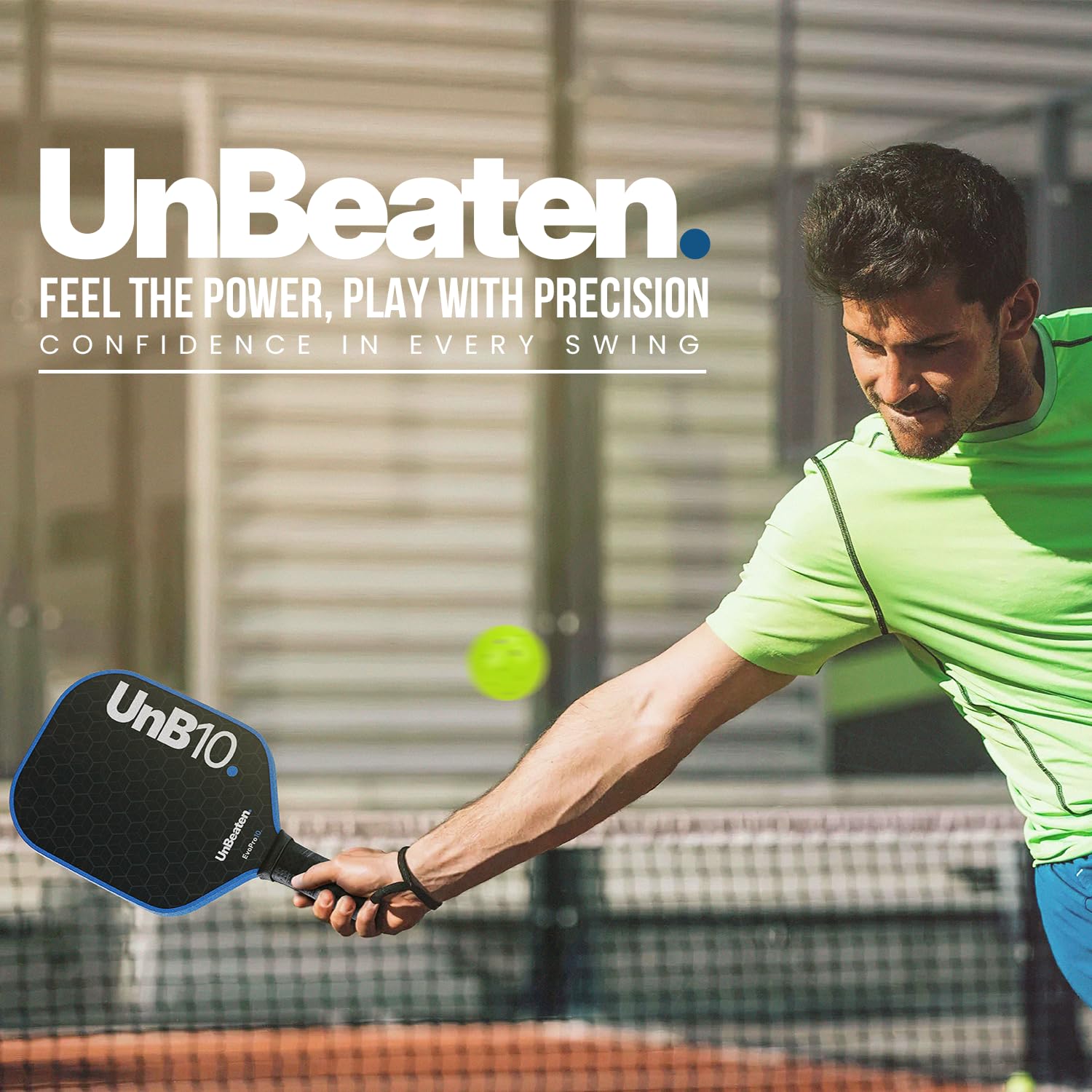 UNB10 Pickleball Paddles Set of 2, USAPA Approved Carbon Fiber Pickleball Paddles 16mm Set, Pickleball Paddle for Men and Women, Lightweight Pickleball Rackets Including 4 Pickle Balls & Bag
