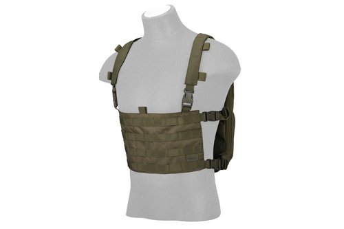Lancer Tactical 1000D Nylon QD Chest Rig and Backpack Combo (OD GREEN)