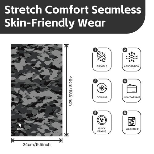 Neck Gaiter Face Mask for Men & Women - UPF 30+ Sun Protection Breathable Headwear Tube Bandana for Motorcycle, Hiking, Fishing