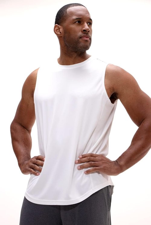 DEVOPS Men's Sleeveless Gym Tank Top - Relaxed-Fit Workout Loungewear for Ultimate Comfort