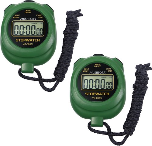Digital Stopwatch Timer by [Brand Name] - 2 Pack with Large Display & Countdown Feature | AAA Battery Included