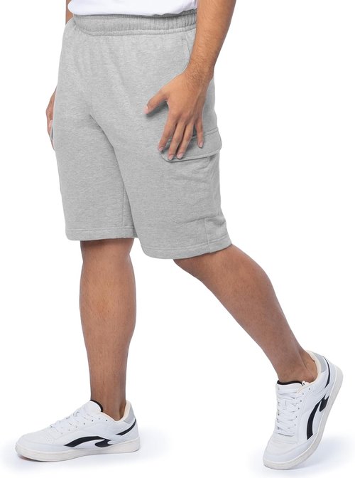 Fruit of the Loom Men's Cargo Shorts - Comfortable Fleece Fabric | Perfect for Outdoor Activities