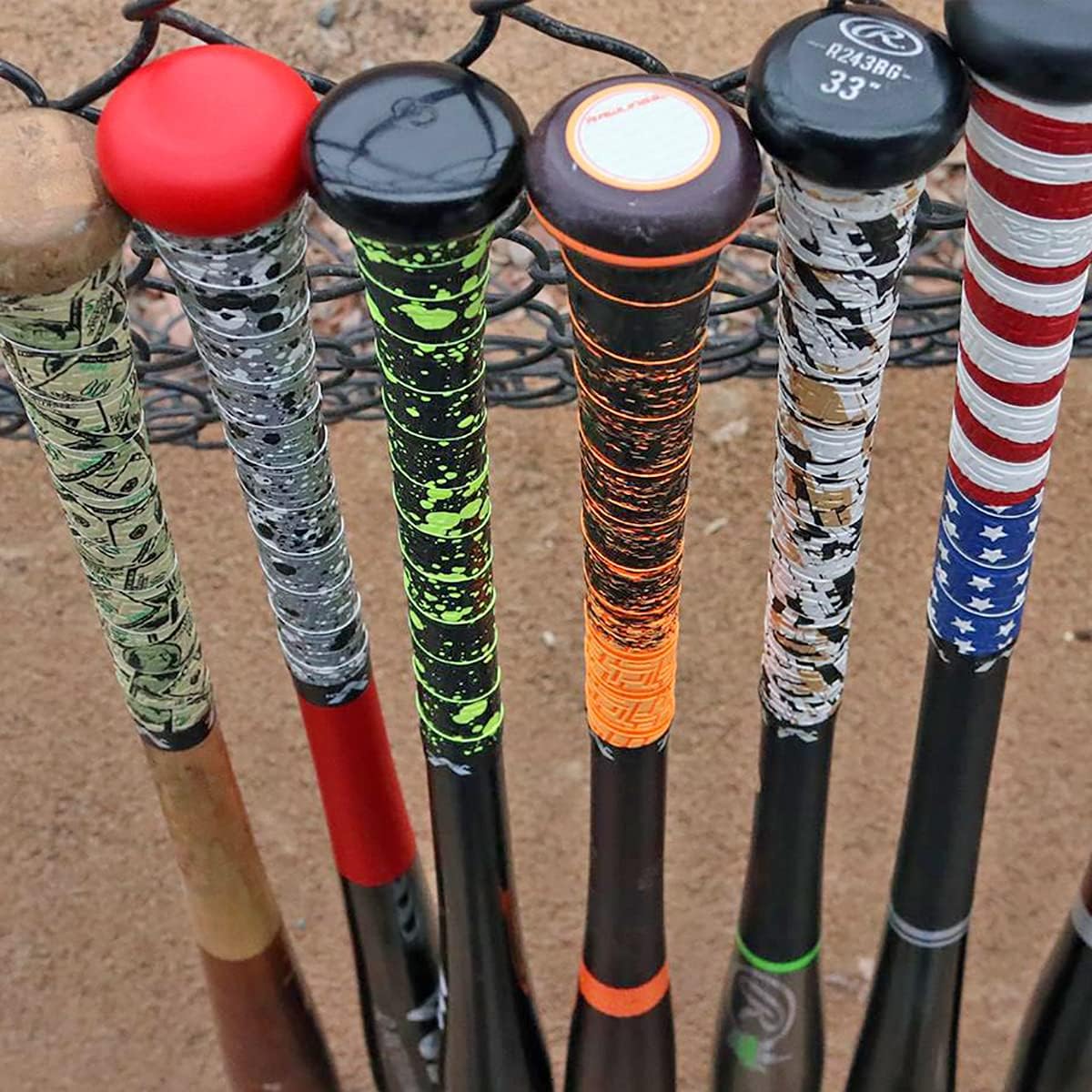 Vulcan Bat Grip - 0.50mm/1.00mm/1.75mm | Baseball & Softball | Available in Multiple Colors
