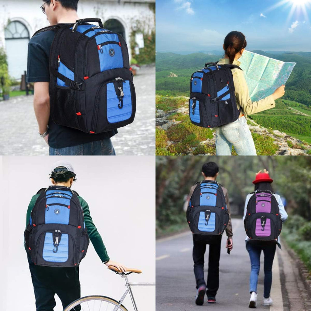 SHRRADOO Extra Large 50L Travel Laptop Backpack - Airline Approved, Fits 17-Inch Laptops for Men & Women