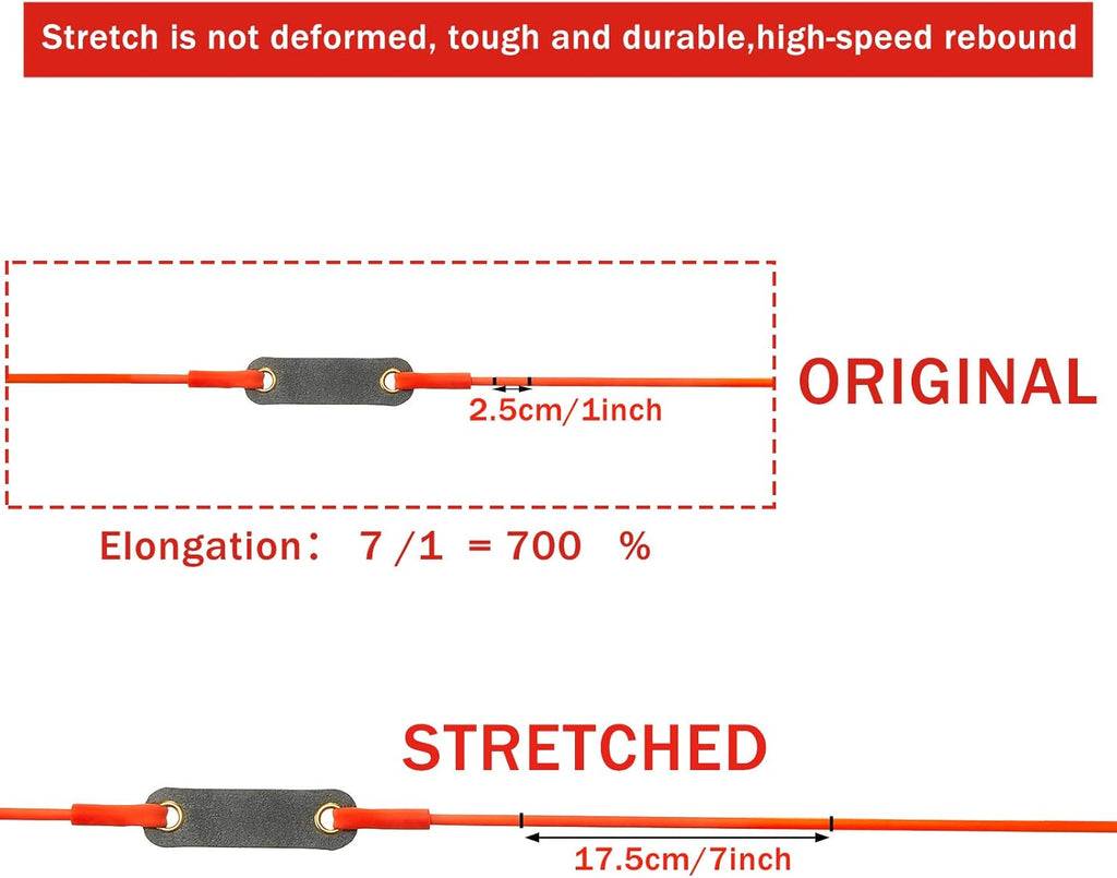 Shappy Slingshot Replacement Sets - Heavy-Duty Rubber Tubes for Hunting | 2/4/8 Pcs Options