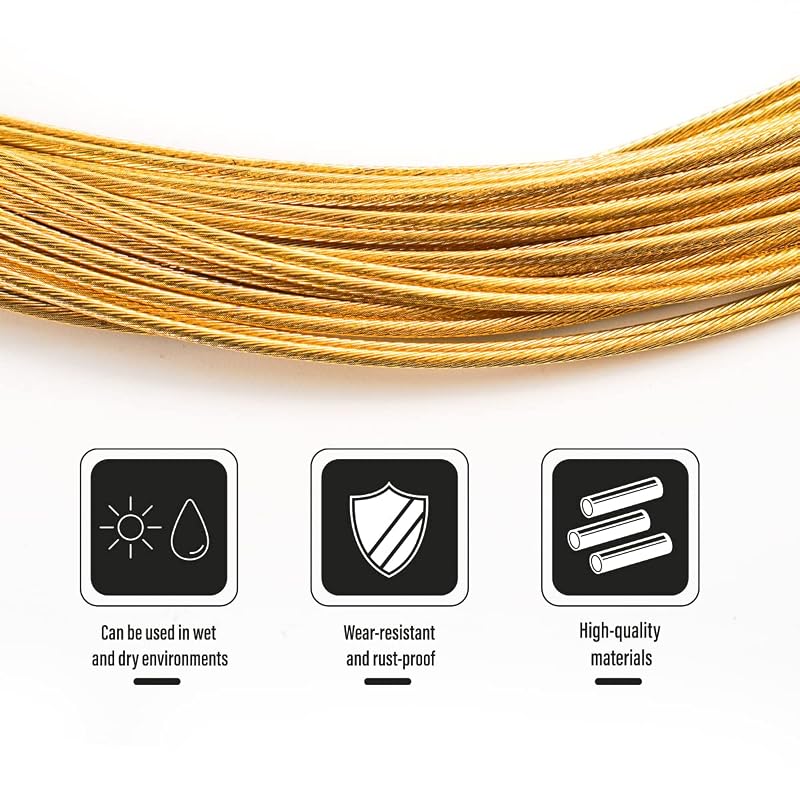 Pro Slick Polished Shifter Cable 1.2 x 2100mm (2 pcs) for Shimano/SRAM MTB Road