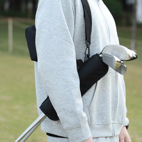 Govllfoz Mini Golf Club Bag, Lightweight, for Men, Women and Children, with Ball Pocket, Portable, for Driving Range, Course and Training Ground.mini Golf Bag