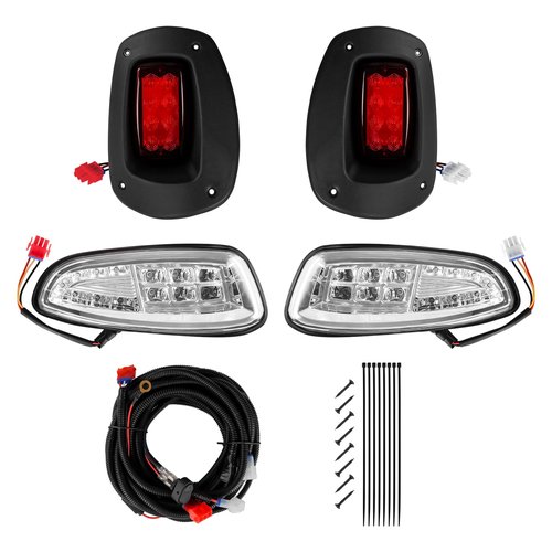 DRIVE UP Golf Cart Light Kit for EZGO RXV 2008-2015 Moldes, EZGO Light Kit LED Headlights and LED Taillights Assembly Wiring Harness Included
