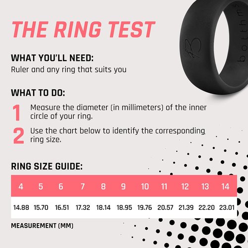 botthms - Men’s Rings, Silicone Wedding Rings, for Active Lifestyle (8)