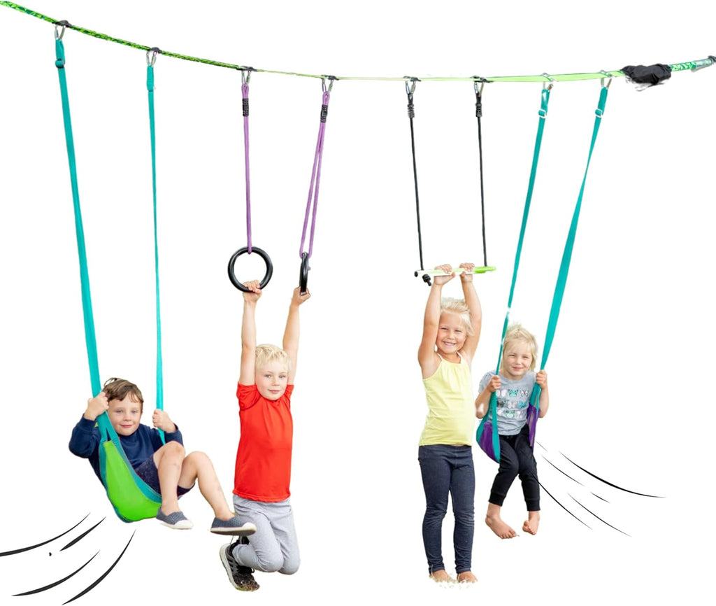 Slackers Tree Swing Kit - Transform Your Backyard with a Fun Tree Swing - Ideal for Ages 3+
