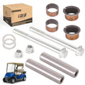 10L0L Golf Cart Spindle Assembly Repair Kit fit EZGO RXV 2008-UP & EZGO TXT/PDS 2001-UP, Include Spindle Bushings, King Pin Tubes,Claw Copper Sleeves and Washers,OEM# 70745-G01,614034,70648-G01