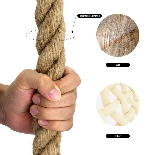 VIVITORY Gym Fitness Training Climbing Ropes, Workout Gym Climbing Rope, Home Training and Fitness Workouts,1.5'' in Diameter, Available 10, 15, 25, 30 Ft (10 ft)