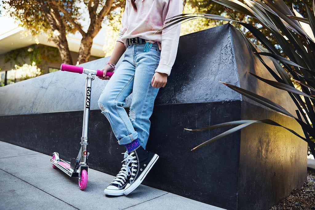 Razor A Kick Scooter for Kids - Lightweight, Foldable Aluminum Frame | Adjustable Handlebars
