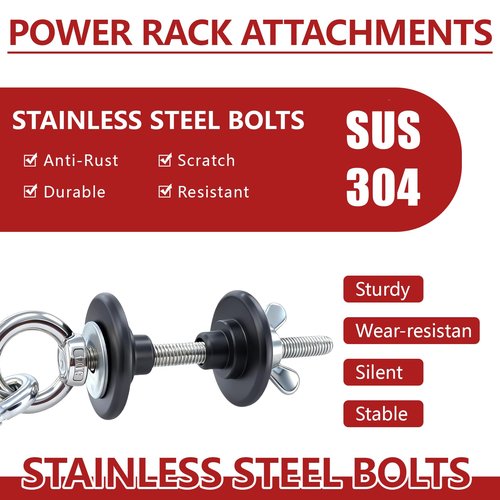 2Pack Resistance Band Pegs 304 Stainless Steel Band Anchors Heavy Duty Band Hooks with Variable Diameter Hole Plug Suitable for Power Rack with 5/8"-1"Hole,Strength Traning,Fitness,Physical Therapy