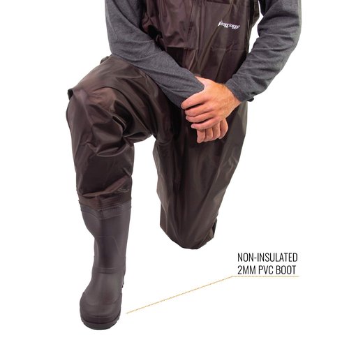 FROGG TOGGS Rana II PVC Bootfoot Chest Wader, Cleated or Felt