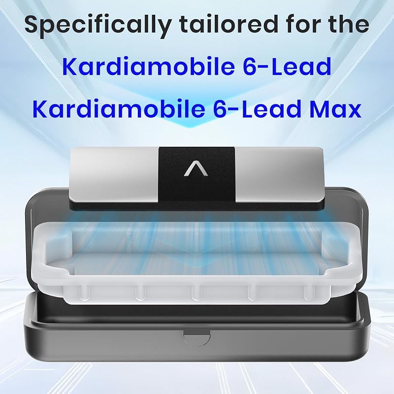 KardiaMobile 6L Case - Hard Shell Carry Case for 6L/6L Max EKG Monitor with Silicone Pad