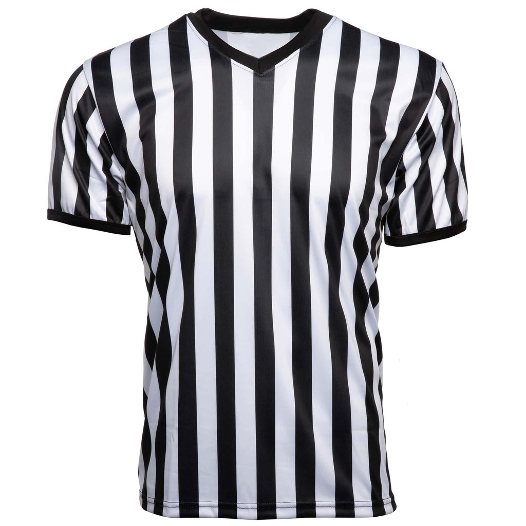 Murray Sporting Goods Men's V-Neck Referee Shirt | Men’s Official Short Sleeve Pro-Style V-Neck Officiating Halloween Costume (3X-Large)